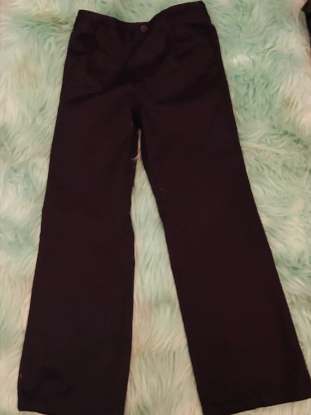 French Toast Black Kids Casual Straight-Leg Pants